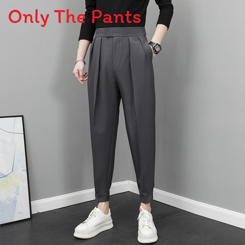 Men Spring Casual Trousers With Stretch Fabric For Daily Wear Youth Fashion