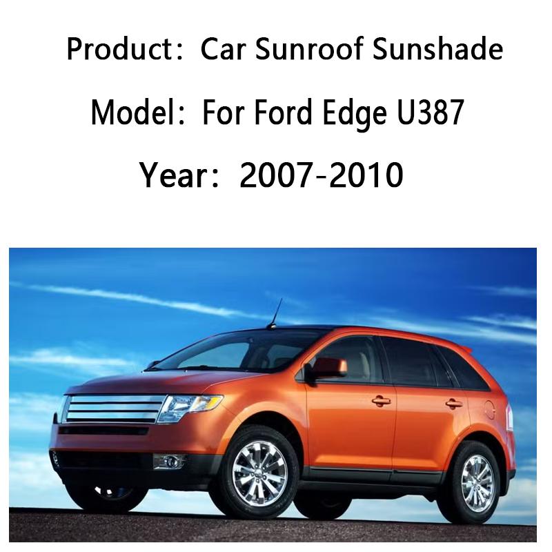 For Ford Edge U387 2007~2010 Skylight Sunshade Sunroof Electrostatic Adsorption Visors Anti UV Sun Protection Car Accessories