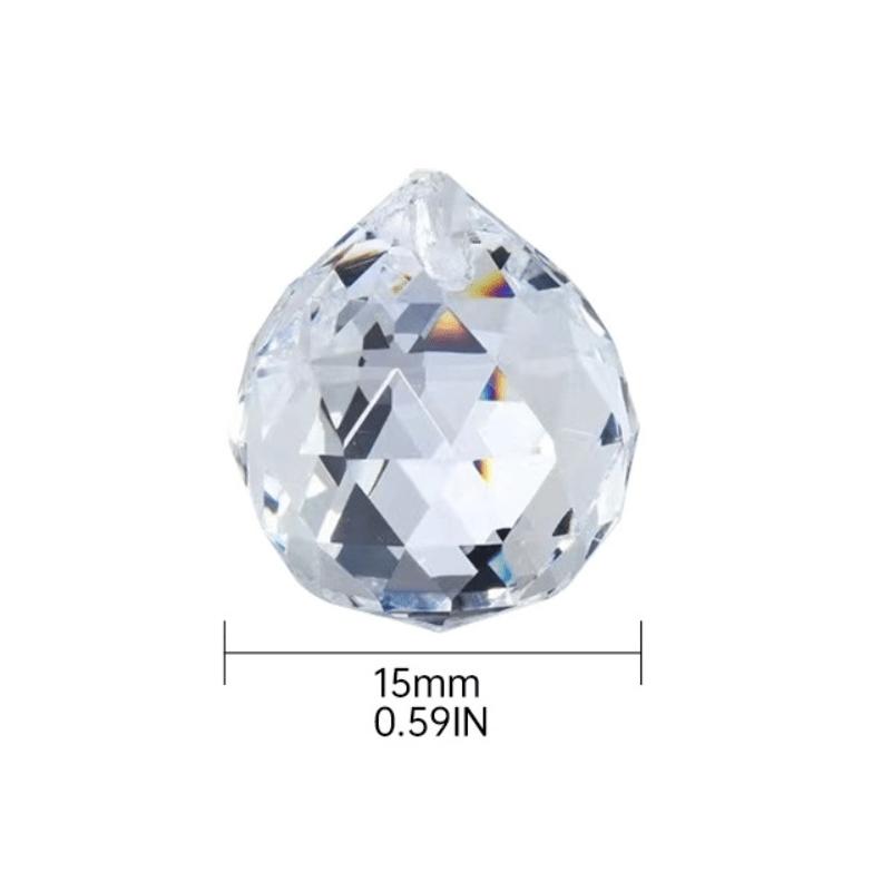 20/40pcs Glass Suncatcher Prisms, with Faceted Pendant Beads for Making Jewelry and Ornaments, Creating A Rainbow Effect When Reflecting Light