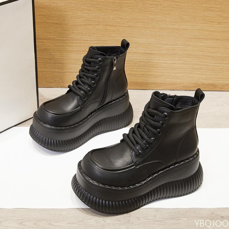 Fashion Women's autumn winter new thick soled simple comfortable versatile short boots daily leisure  wear-resistant women's shoes