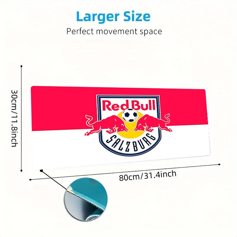 FC Red Bull Salzburg Print Cushion Non-slip Laptop Tablet Big Mousepad XXL Mat Mini PC Playmat With Lock edge