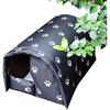Pet Bed Stray Cat Bed, Outdoor Rainproof and Sunscreen Oxford Cloth Cat Litter Pet Supplies Wild Cat Winter Warm Cat House(M)
