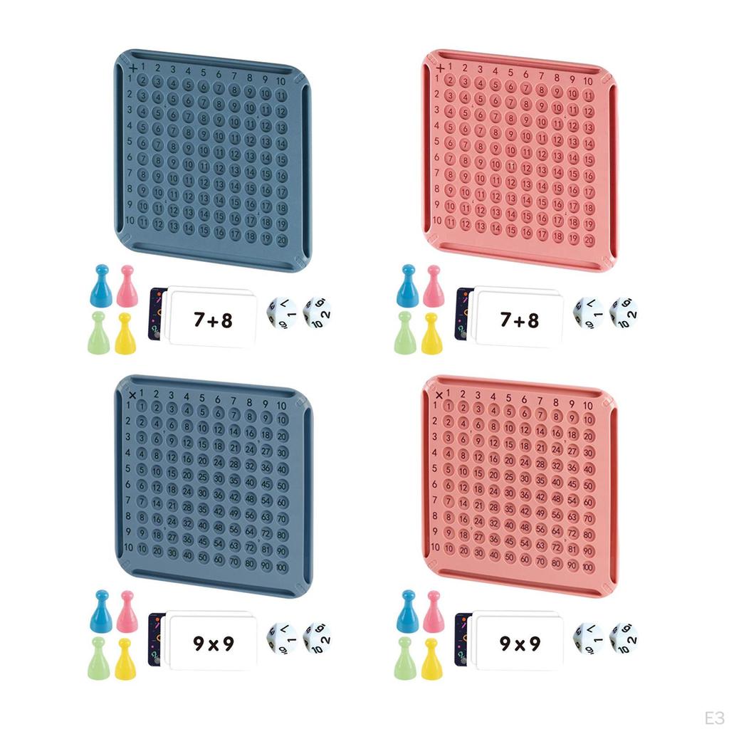 Math Board Game Multiplication Blocks Manipulatives 9x9 Table for Children