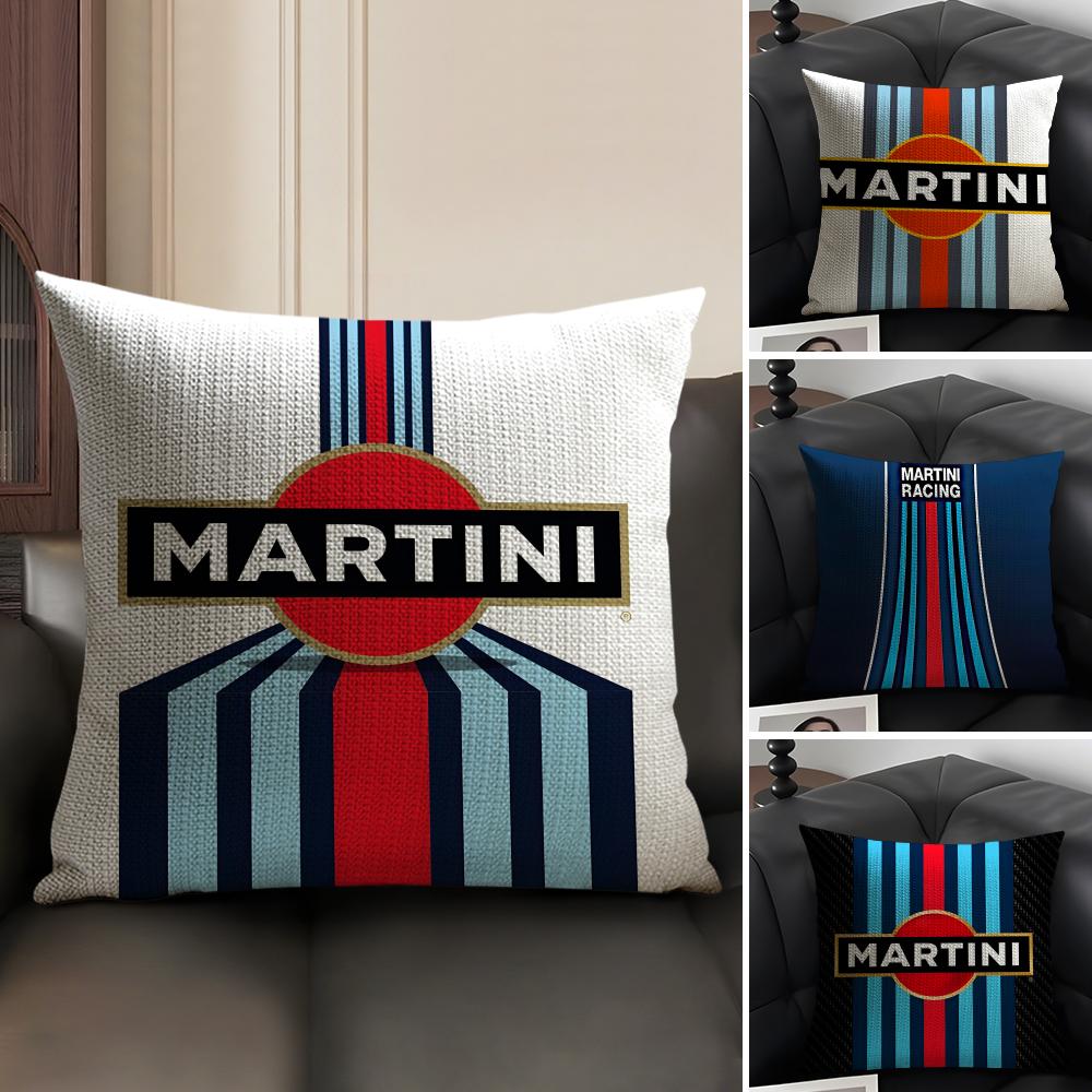 MMartini Brand Cushion Cover Natural Linen Organic Fabric DoubleSided Printing Sofa Home Decor Gift Pillow Case