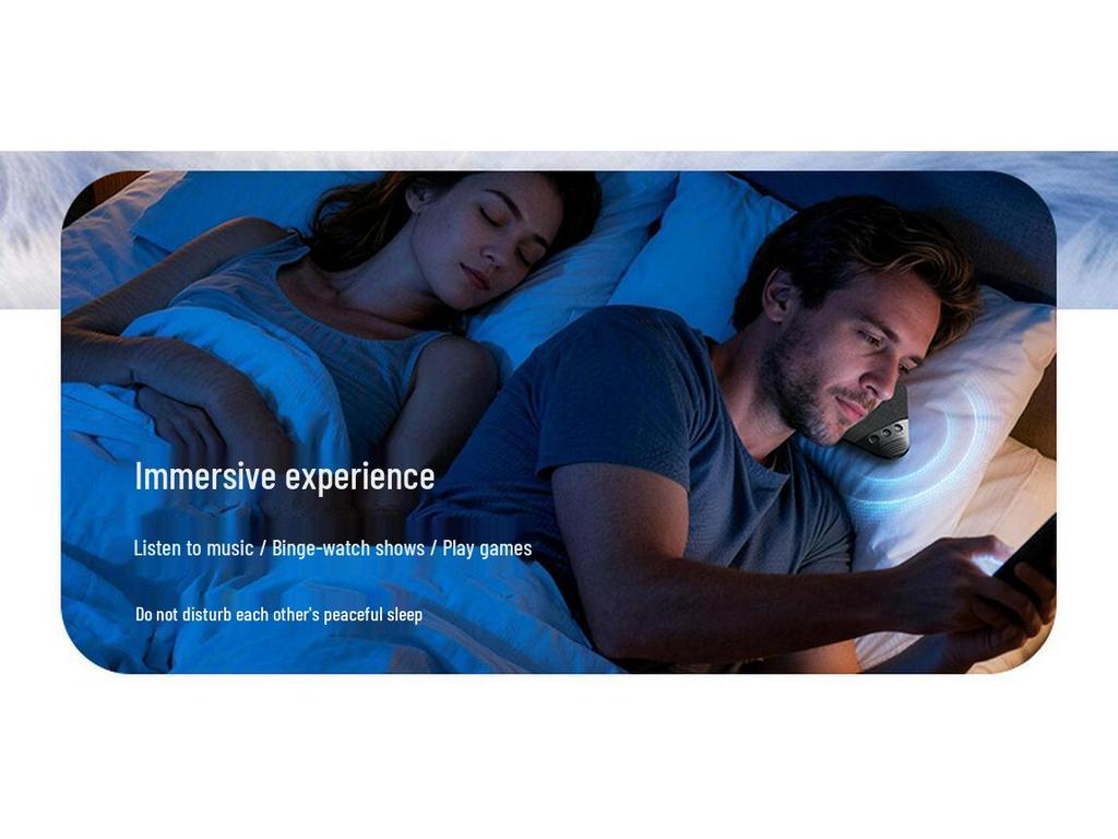 White Noise Bluetooth Pillow Speaker - Good Sound Quality Bedside Sleep Speaker