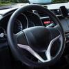 King Company KC-93785 Odorless Premium Quality Soft Silicone Leather Textured Non-Slip Car Decoration Steering Wheel Cover Black