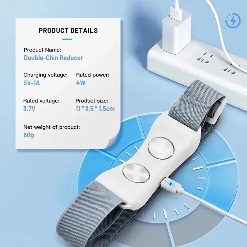 Ems Pulse V Face Slimming Device Beauty Vibration Heat Facial Massager Slimming Tightening Shaping Remove Double Chin Skin Care
