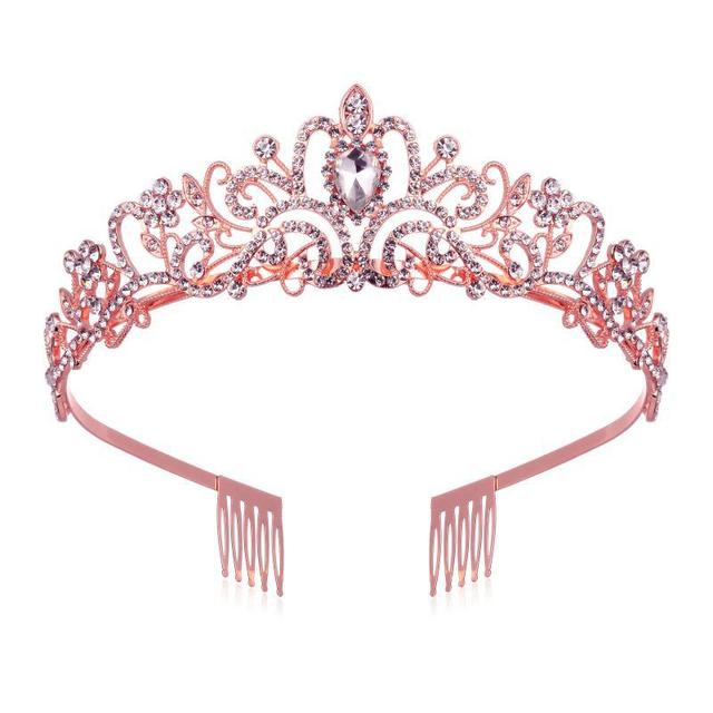 Crystal Crowns And Tiaras With Comb Headband For Girl Or Women Birthday Party Wedding Prom Bridal Christmas Valentine