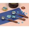 3-teiliges Set aus Metall-Siegellöffeln, Wachssiegellöffeln, Wachssiegelstempeln und Schmelzlöffeln für Scrapbooking-Alben und Hochzeitseinladungen