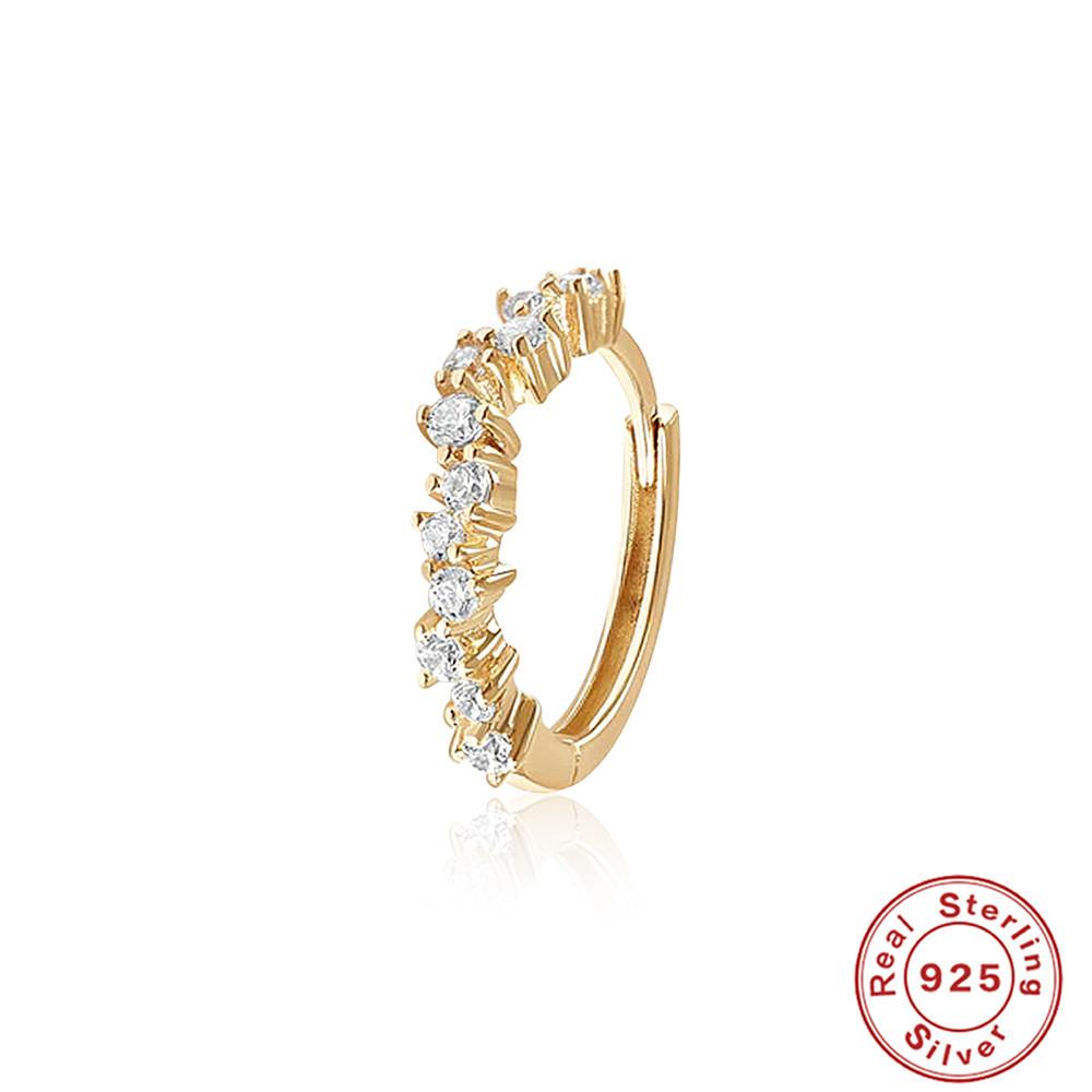 Fashion Ins Wind S925 Sterling Silver Earbone Rings Simple Classic Versatile Diamond Earrings Earrings Earrings Women