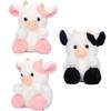 20cm/7.87in Cute Cow Plush Toys Cartoon Colorful Strawberry Bull Stuffed Animal Cattle Soft  Plushie Doll Decor For Party Gift