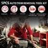 5Pcs Car Trim Removal Tool Kit, Plastic Pry Tools and Clip Remover for Automotive Interior Door Panel, Dashboard, Upholstery and Audio System Repair,