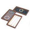 Vintage Wooden Jewelry Tray Multifunction Earrings Rings Necklaces Bracelets Bangle Display Storage Trays Counter Showcase Props