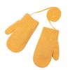 Korean Ins-Style Children's Winter Mittens & Fingerless Gloves Set with Hanging Neck for Boys & Girls, Ages 1-4, Ideal for Cycling.