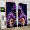 2 Pieces of Hacker Portrait Printed Curtains, Pole Bag Curtains 30*65, Home Decoration, Room Decoration