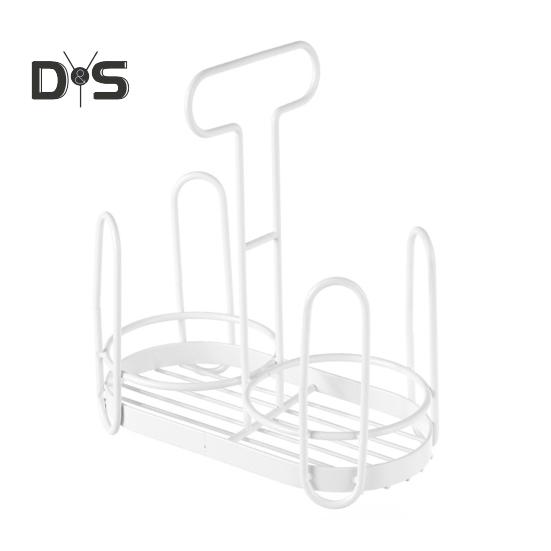 Одноразовый держатель для стаканов Диспенсер для бумажных стаканов Iron Art Прочный стеллаж для хранения стаканов для столешниц Кухонные кофейные станции Многофункциональный органайзер для стаканов белый 1109₽