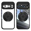 For Google Pixel 9 Pro XL Magnetic Case PC+TPU Phone Cover with Rotating Metal Kickstand,Lens Protector