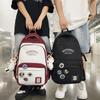 Simple and Versatile Schoolbag Female High School Student Junior High School Student Backpack Male Large Capacity Travel Backpack Tide