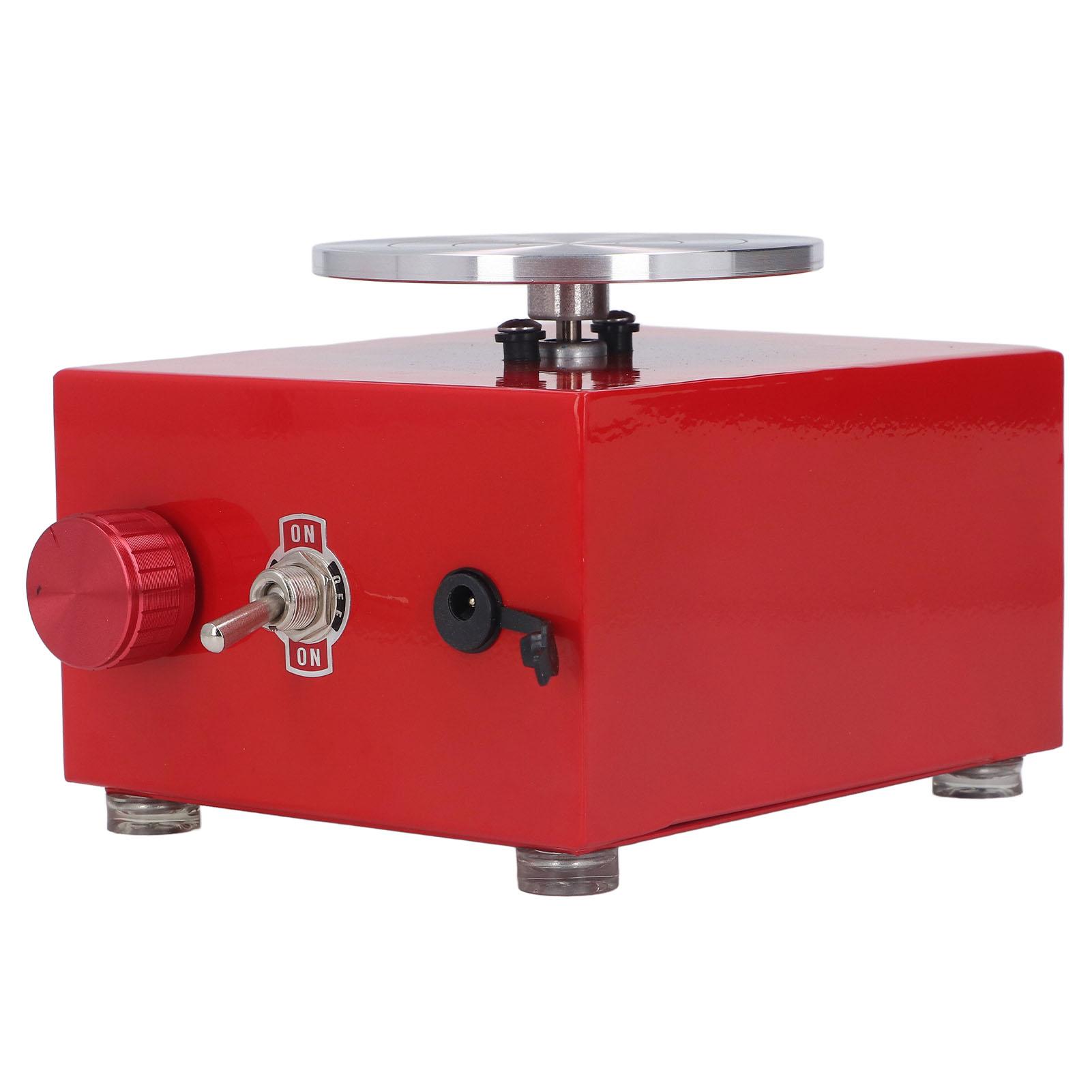 

Мини гончарный круг для детей со съемным резервуаром для воды, шестигранный ключ, 2000 об/мин, регулируемая скорость, гончарное дело US Plug