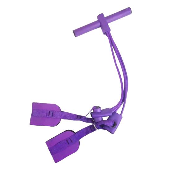 4/8-Tube Pedal Ankle Puller Resistance Band with Handle Elastic Yoga Sit-up Pull Rope Men Women Pedal Tensioner Exerciser Workout Equipment