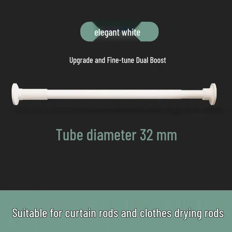 Adjustable No-Punch Telescopic Shower Curtain Rod