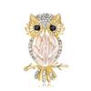 Cute Cartoon Owl Shaped Brooch Decor All-match Elegant Brooch Pin