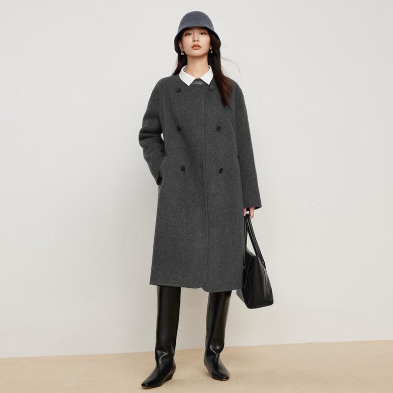 Elva' Island Women's Premium Double-Faced Wool Coat
