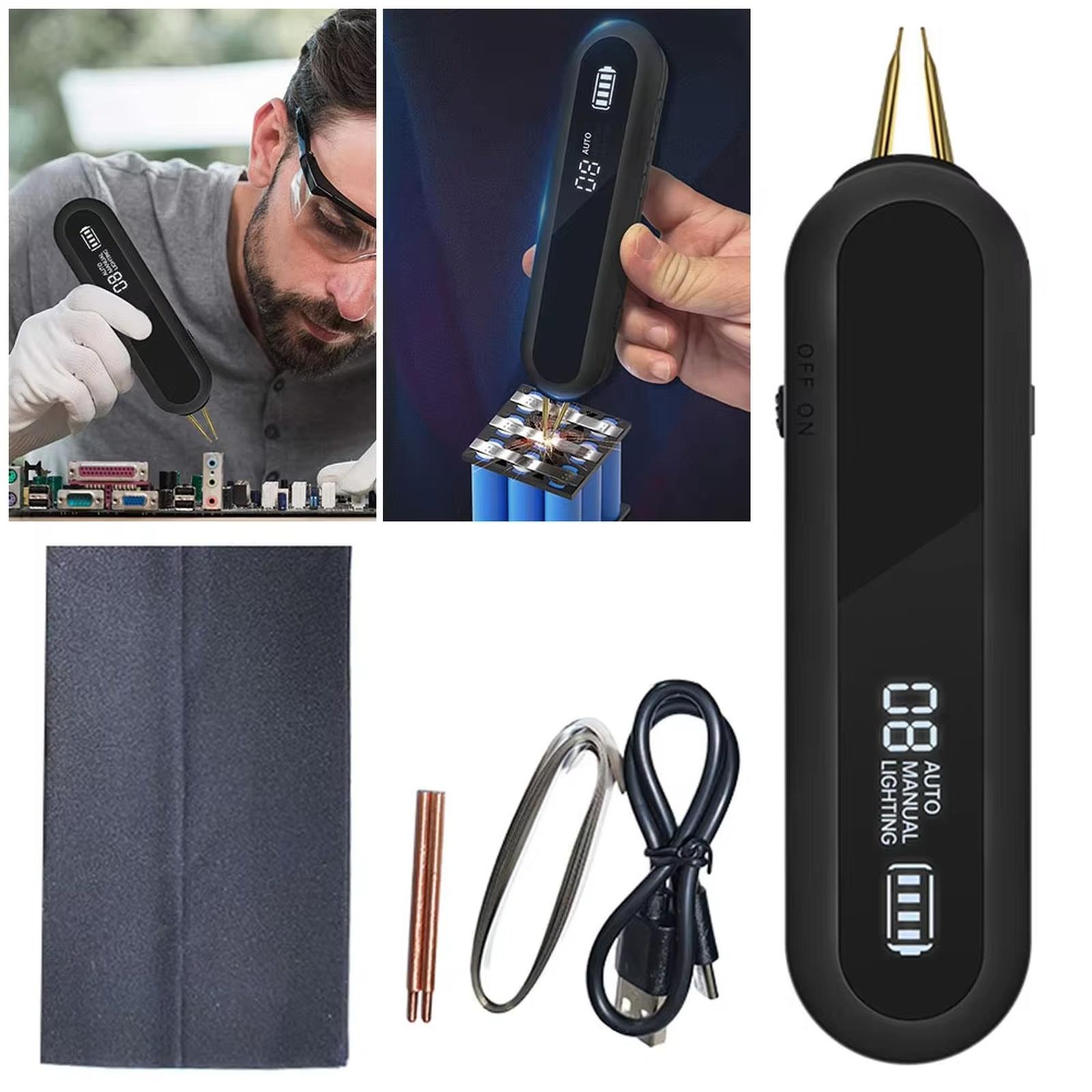 

Compact Welder Featuring Technology, 12 Level Adjustable Welding Power, and Innovative Needle Design to Reduce Welding Issues one size чорний