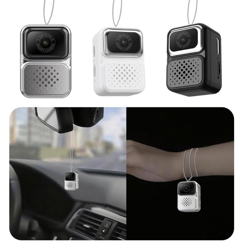 Thumb Necklace Camera 32GB Memory Card Compactly Wearable Keychain Camera For Photos Videos And Trendy Outfits Decors