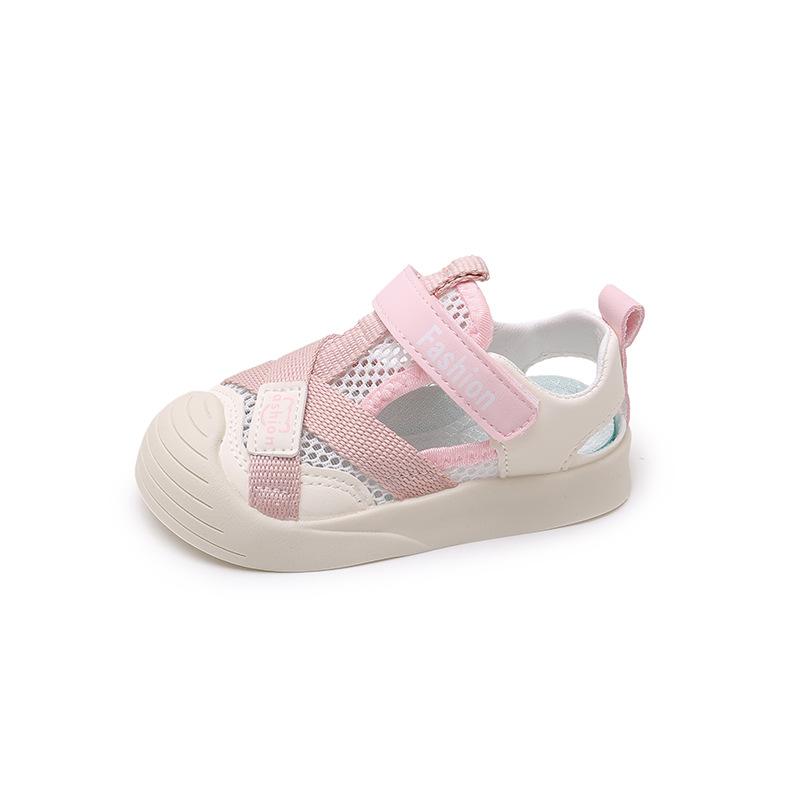 Children's sandals 2025 new summer boys baotou casual hollow beach shoes medium children's sports baby shoes tide