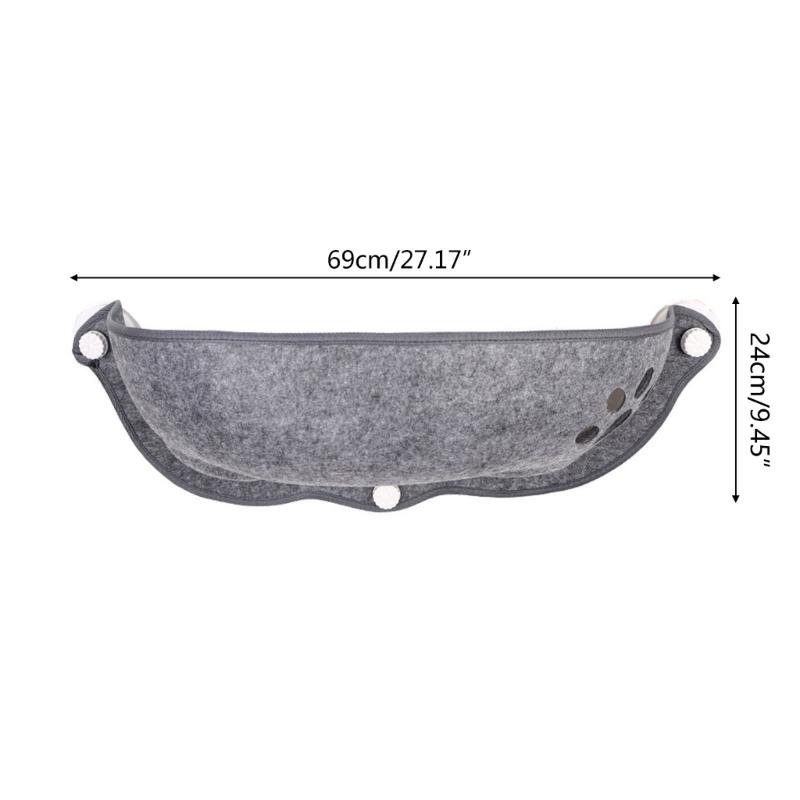 Cat Window Perch Pet Cat Bed Suction Cup Mounted Hammock Space Saving Cats Sleeping Bed Easy Fixed Kitten Hammock Bed
