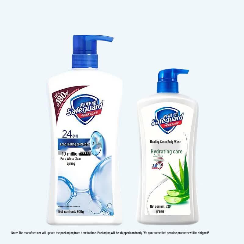 Safeguard Pure White & Aloe Vera Body Wash Family Pack