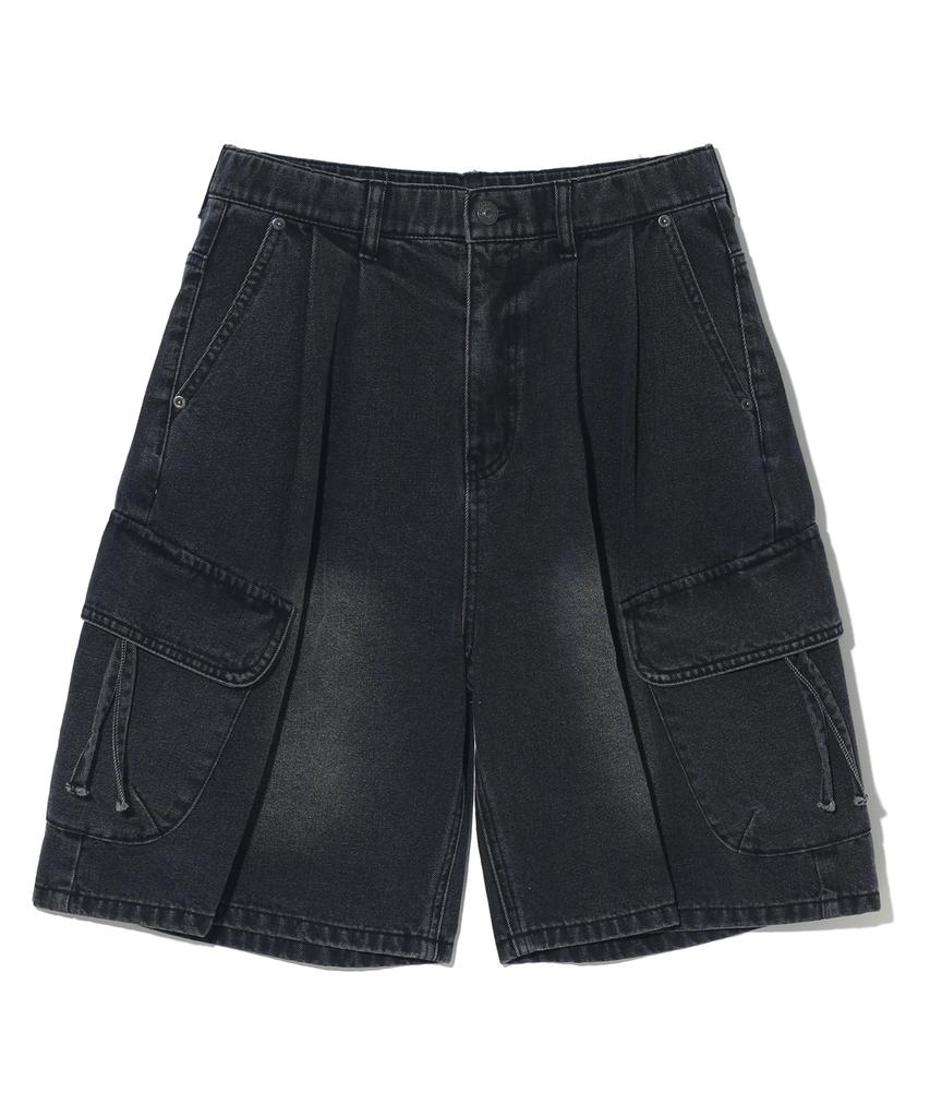 DISTN9NE Back Graphic Bermuda Cargo Pants Lq2Df365_Black