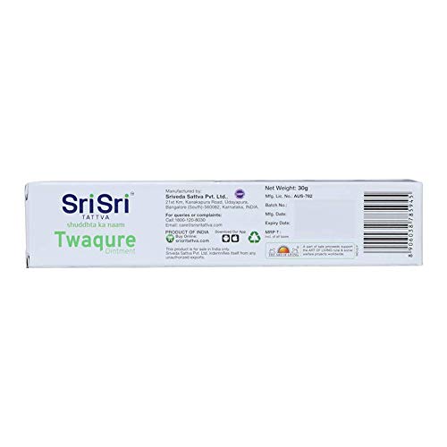 Sri Sri Tattva Twaqure Ointment 30g X Pack of 3 for Skin Care Fungal & Bacterial Protection