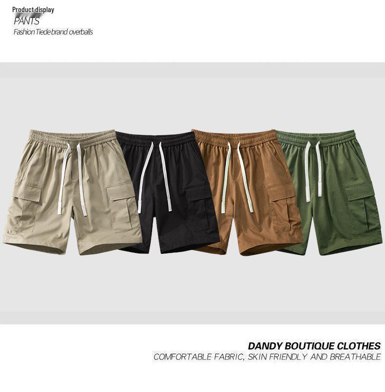 Men's Summer Cavalry Fabric Multi-Pocket Casual Shorts