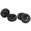 4 Pcs RC Car Tires LA0017 A86 Black 1cm Width 3cm Diameter Rubber Tire Replacement Part for LD?A86