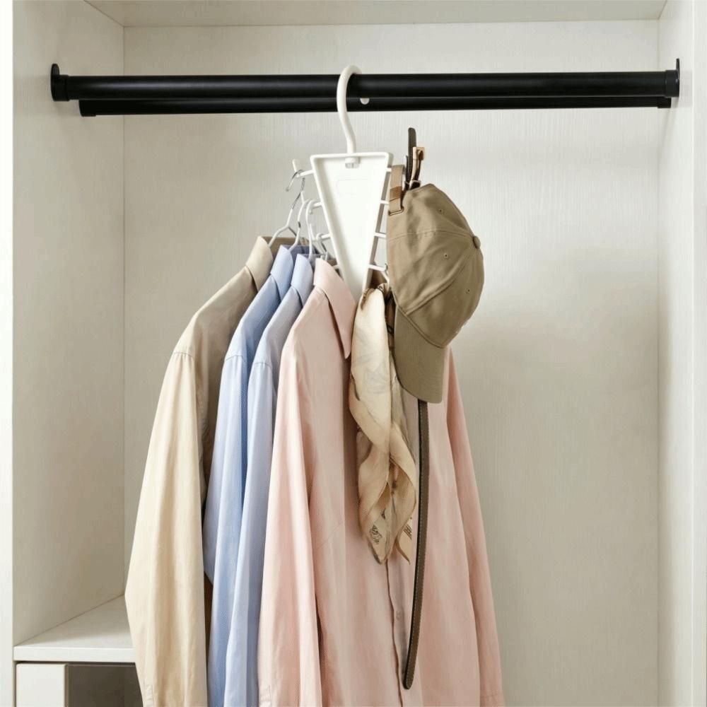2PCS Space Saving Pants Rack Rotatable Hook Underwear Socks Holder Laundry Hanger  Dormitory
