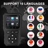 2025 New Car OBD2 Scanner Diagnostic Tool Code Reader Full OBDII Diagnostic FOXSUR V529 Battery Voltage Test Real time Data