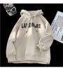 Unisex Loose Fit Thickened Velvet Hoodie with Logo Print for Autumn/Winter 2025