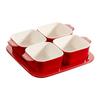 Staub Ceramic Square Serving Set (Cherry)