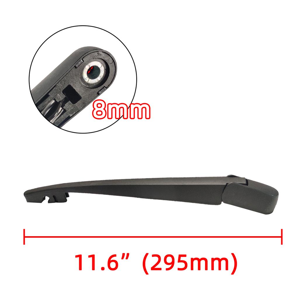 Rear Wiper Blade & Arm Set Kit For Honda Steam 2001-2006 Windshield Windscreen Rear Window