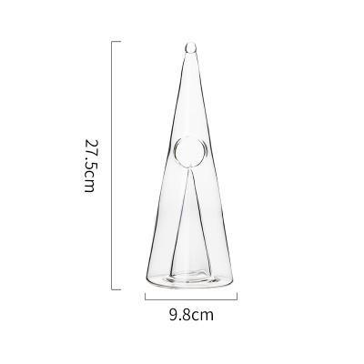Cone Wine Decanter Separator Bar Accessories High Borosilicate Glass Wine Set Pyramid Waterfall Faster Bordeaux Pourer Aerator