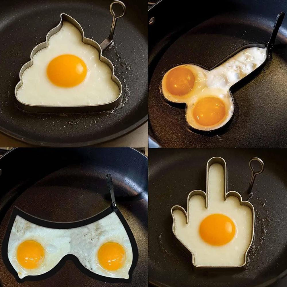 Creative Kitchen Funny Omelette Mould Stainless Steel Tools Mould Accessories Kitchen New Omele C5O2
