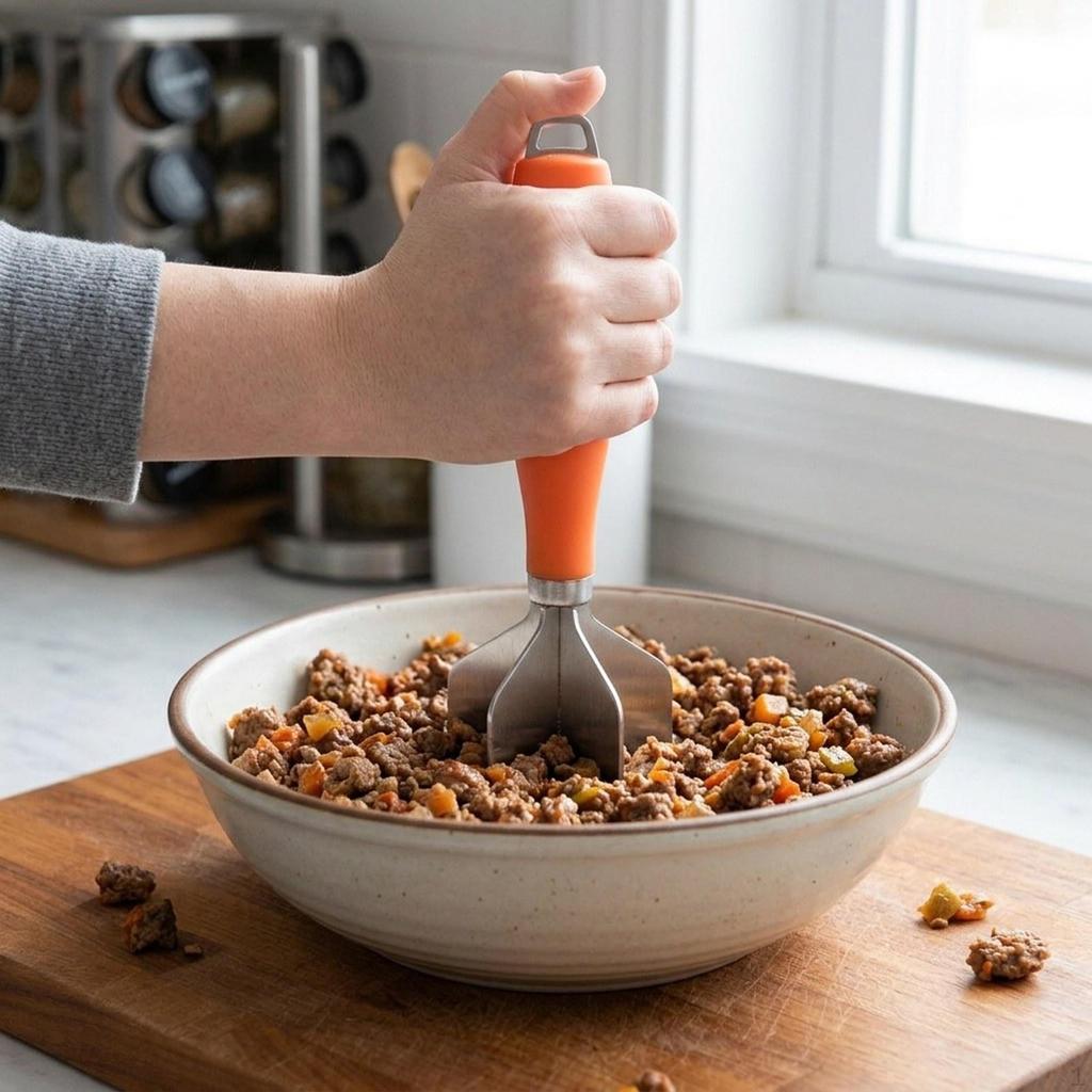 , A And Practical Kitchen Utensil for Meat, Potatoes, Beef Hamburgers.