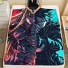 1PC Sword Art Online Print Flannel Blanket, High quality Comfortable for All Seasons, Home Decor, Warmth and Comfort, Perfect for Christmas Gifts