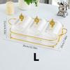 Oval Fruit Tray Plastic Fruit Tray Separating Storage Box Refreshment Snack Dish Nut Platter Snack Placement Dining Plate for Home