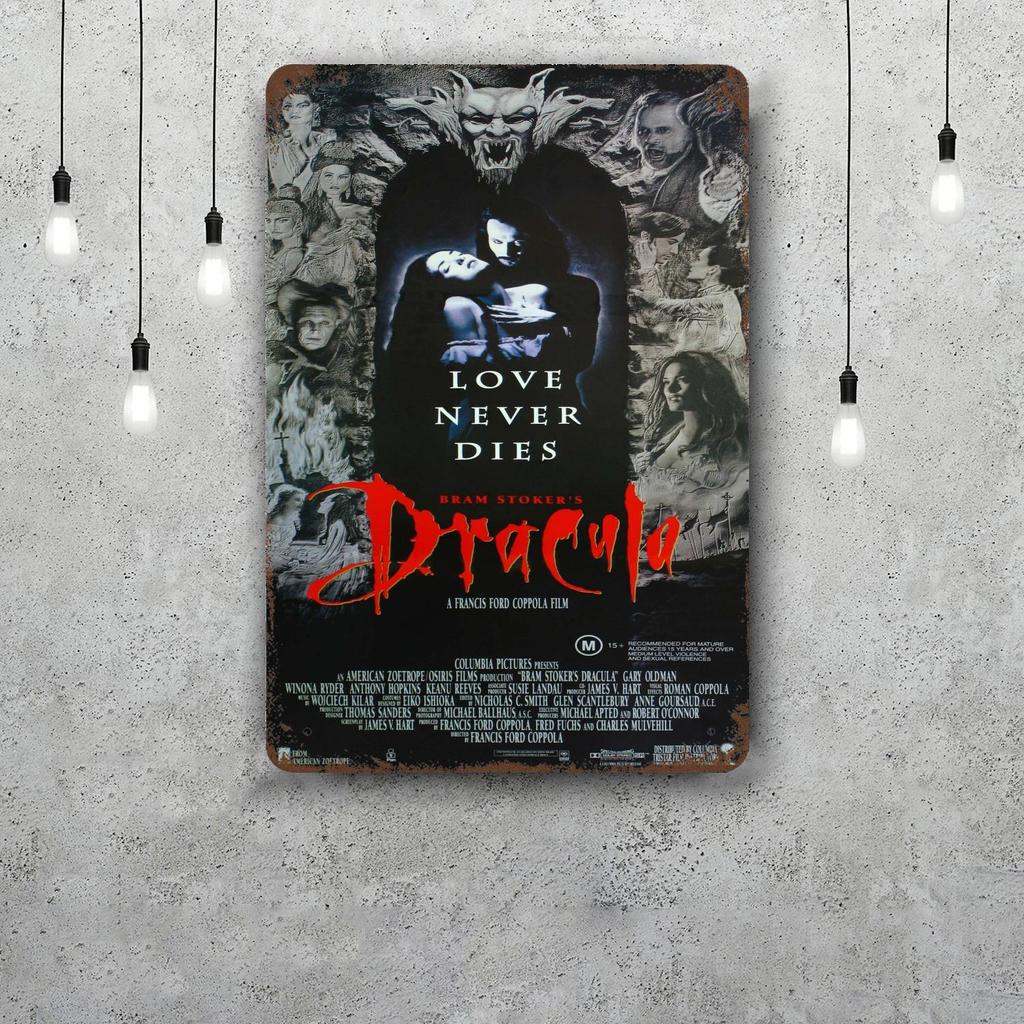 bram stokers dracula Vintage Metal Tin Signs Posters Decor Retro Metal Plaque Wall Art Decor for Garage Bar