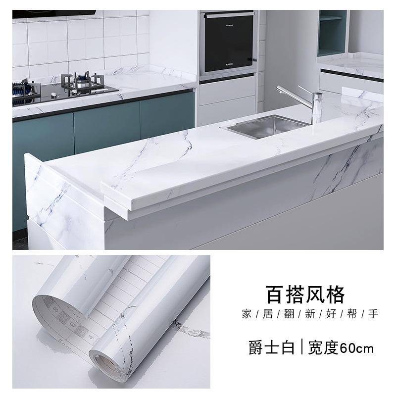 60cm X1/3/5/10m Samolepicí tapeta na zeď Vodotěsná Olejuvzdorná Fólie Mramorová Dekorace Samolepka Kuchyň Koupelna Renovace Dekorativní