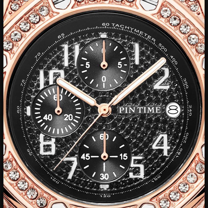 Satın alın PINTIME New Top Men's Watch Retro Personalized Diamond Dial ...