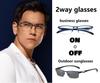 REONAS Blue Light Blocking Glasses with Photochromic and Technology for Transforms Into Sunglasses for Business or Outdoor Over UV Brand 2